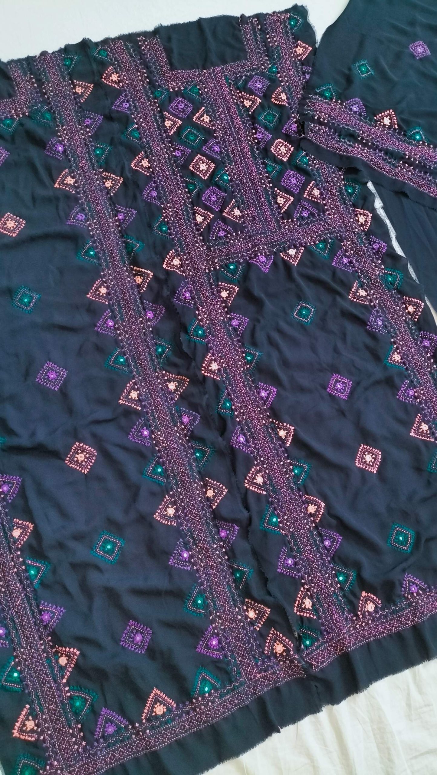 Hand Made Balochi Dress | Doch | school haar | Traditional clothing