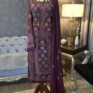 Hand Made Balochi Dress | Shoolok | Running stitch