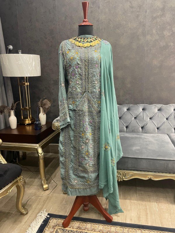 Handmade Balochi Dress | Shoolok Design | Running Stitch