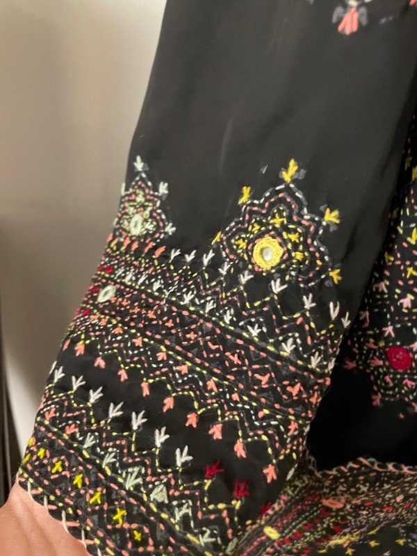Handmade Balochi Dress | Shoolok Design | Running Stitch