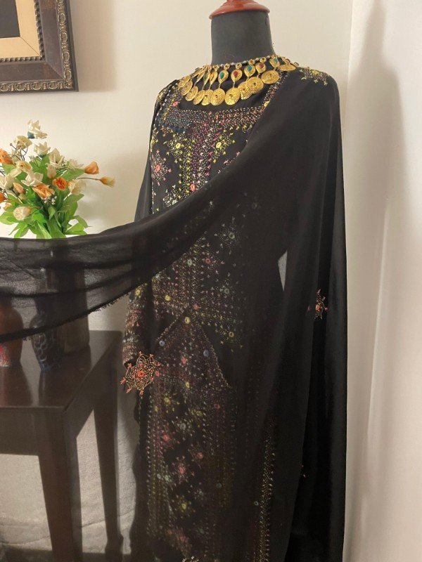 Handmade Balochi Dress | Shoolok Design | Running Stitch