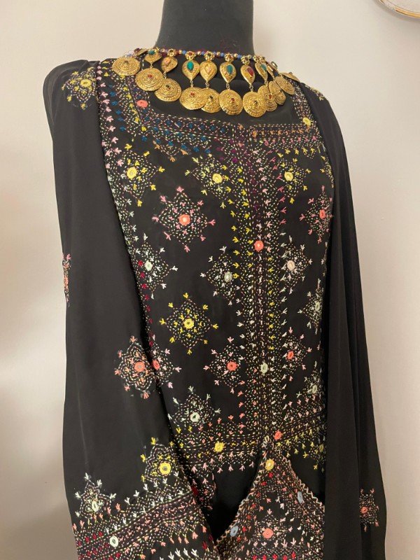 Handmade Balochi Dress | Shoolok Design | Running Stitch