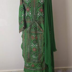 Handmade Balochi Dress | Shoolok | Running Stitch