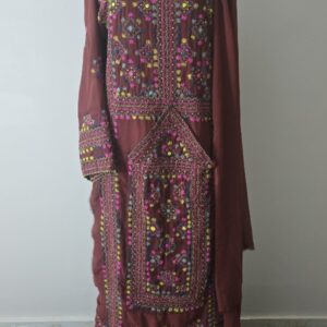 Handmade Balochi Dress | Shoolok | Running Stitch