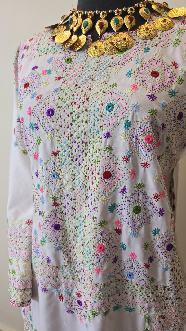 Handmade Balochi Dress | Shoolok | Running Stitch