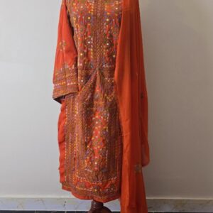 Handmade Balochi Dress | Shoolok | Running Stitch