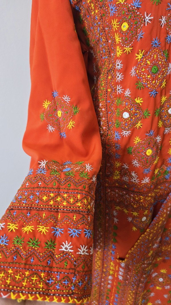 Handmade Balochi Dress | Shoolok | Running Stitch - Image 5