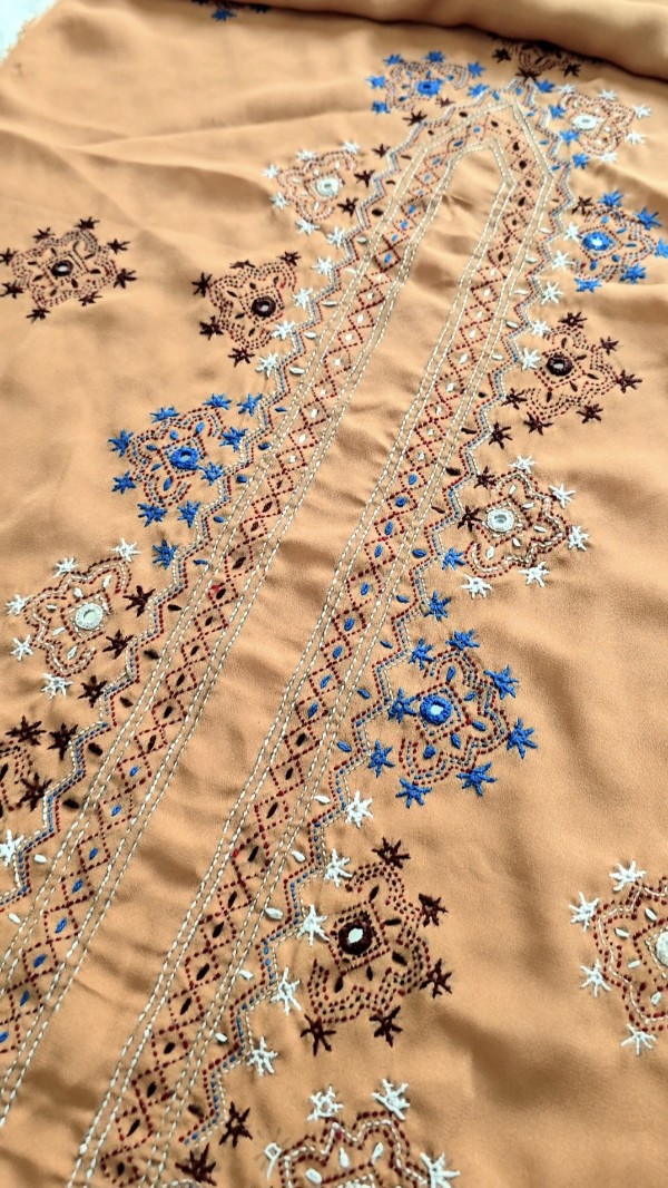 Handmade Balochi Dress | Shoolok | Running Stitch - Image 6