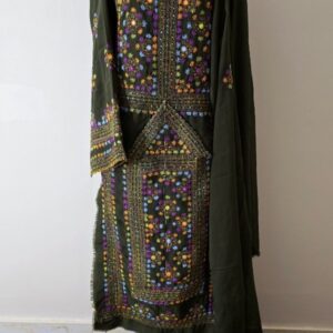 Hand Made Balochi Dress | Shoolok | Running stitch