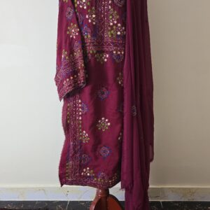 Handmade Balochi kurta | Shoolok Running Stitch | Traditional Hand Embroidery