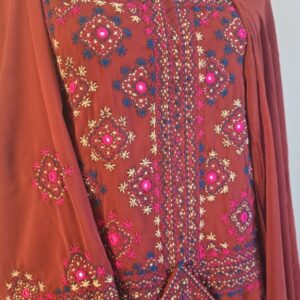 Handmade Balochi Dress – Shoolok Running Stitch | Traditional Hand Embroidery