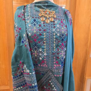 Balochi Hand Embroidered 3-Piece | Traditional Craft, Contemporary Colour
