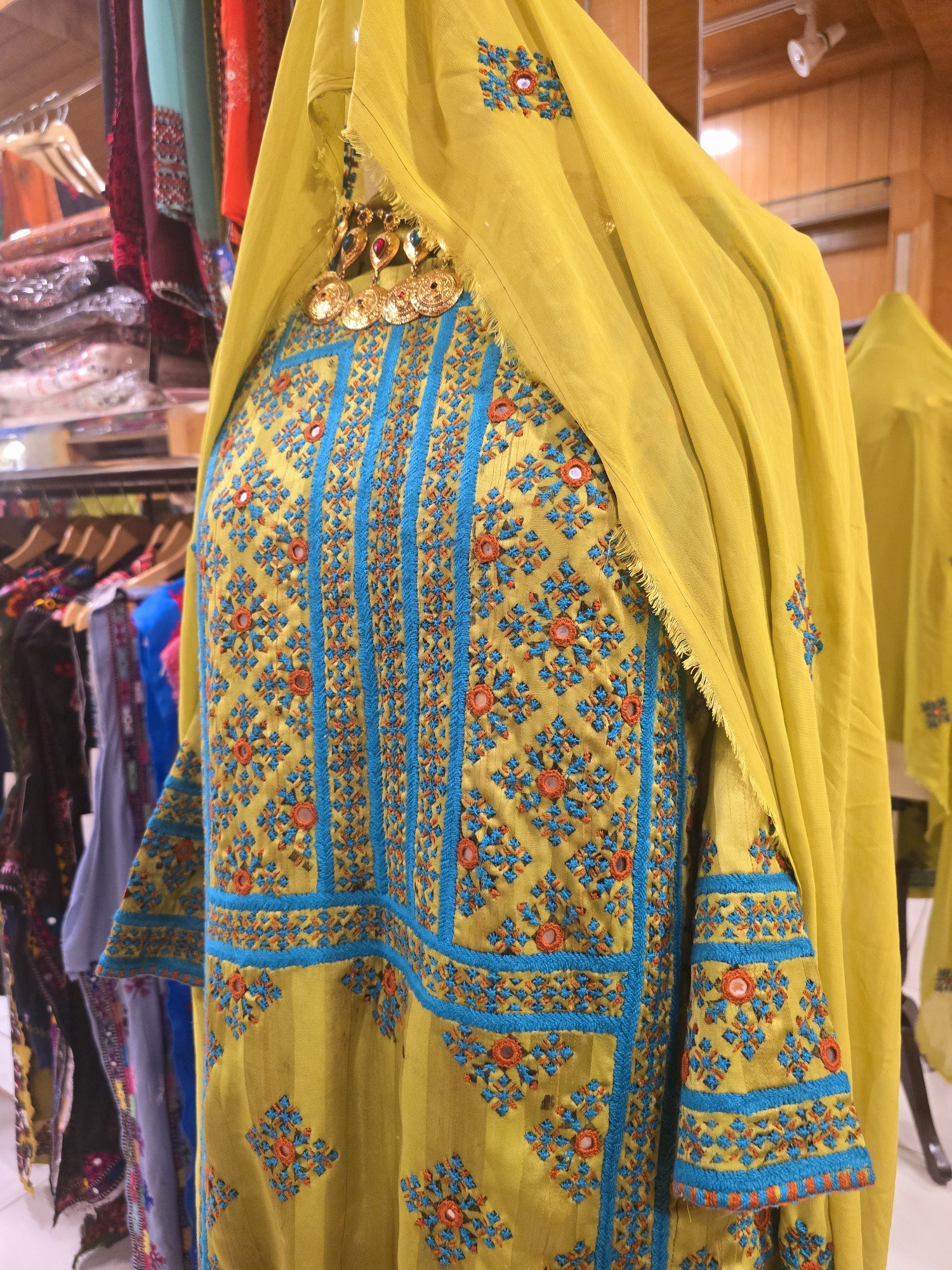 Balochi Bascoti Doch – Traditional Hand-Embroidered Silk Dress | Balochi Traditional Dresses
