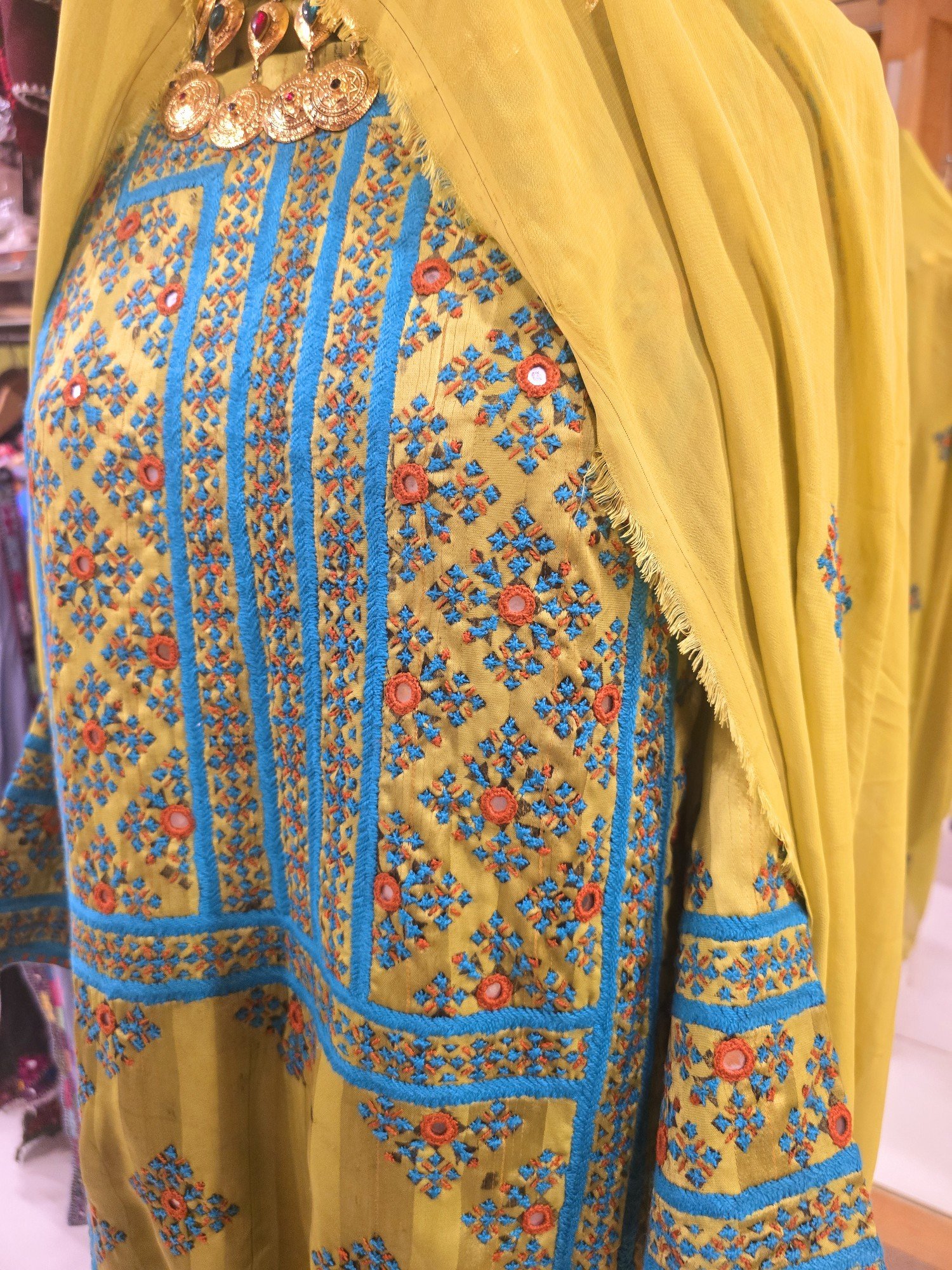 Balochi Bascoti Doch – Traditional Hand-Embroidered Silk Dress | Balochi Traditional Dresses - Image 4