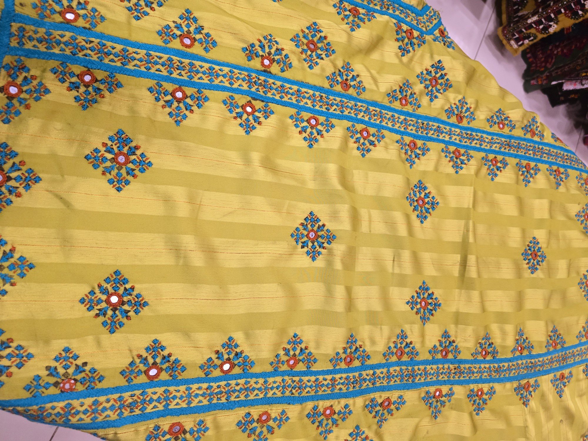 Balochi Bascoti Doch – Traditional Hand-Embroidered Silk Dress | Balochi Traditional Dresses - Image 6