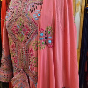 Balochi Hand Embroidered 3-Piece | Traditional Craft, Contemporary Colour |Balochi dress