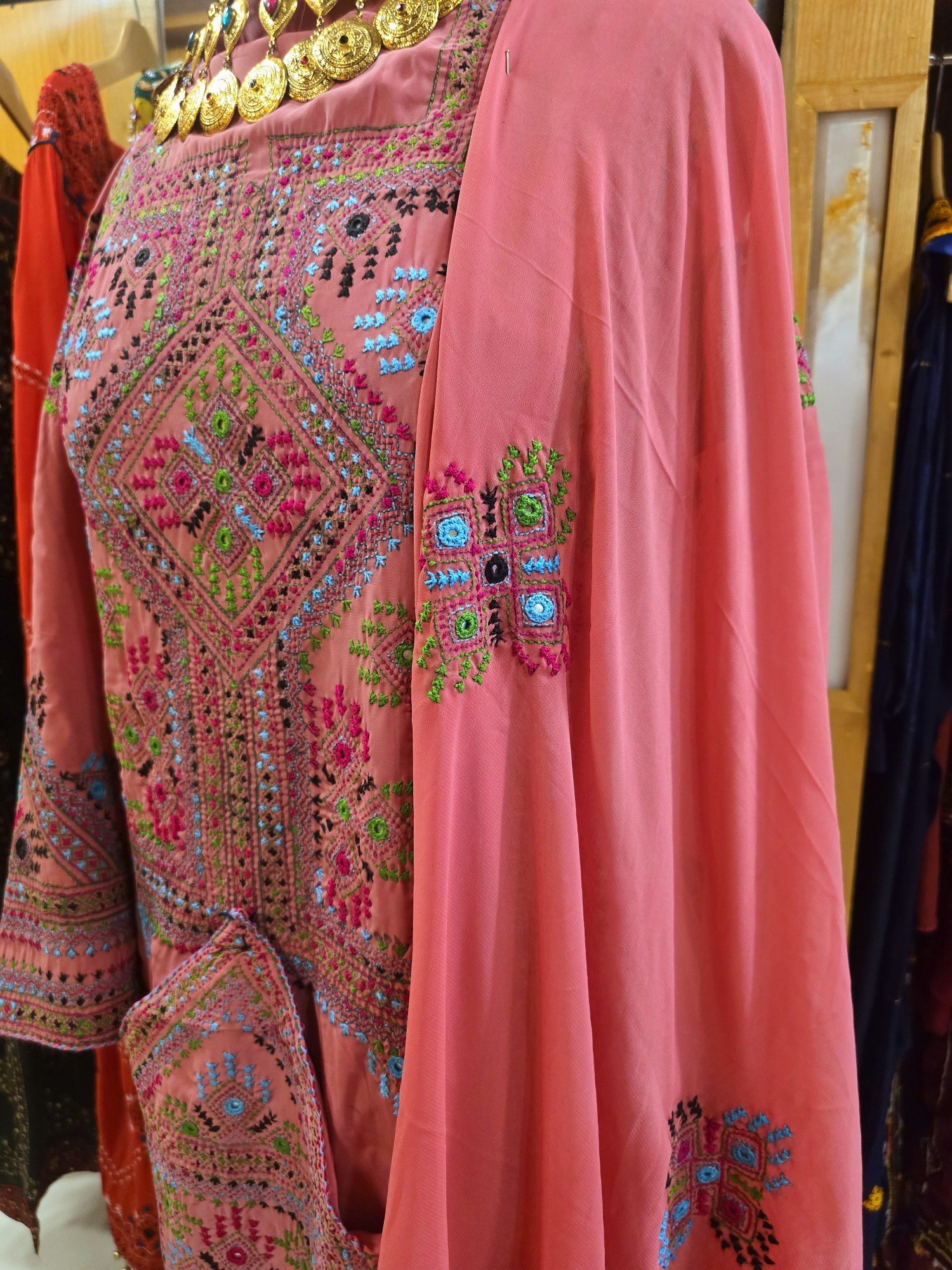 Balochi Hand Embroidered 3-Piece | Traditional Craft, Contemporary Colour |Balochi dress